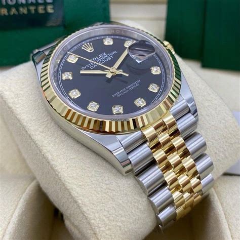 rolex datejust 36 with diamonds black face|rolex datejust 36mm for sale.